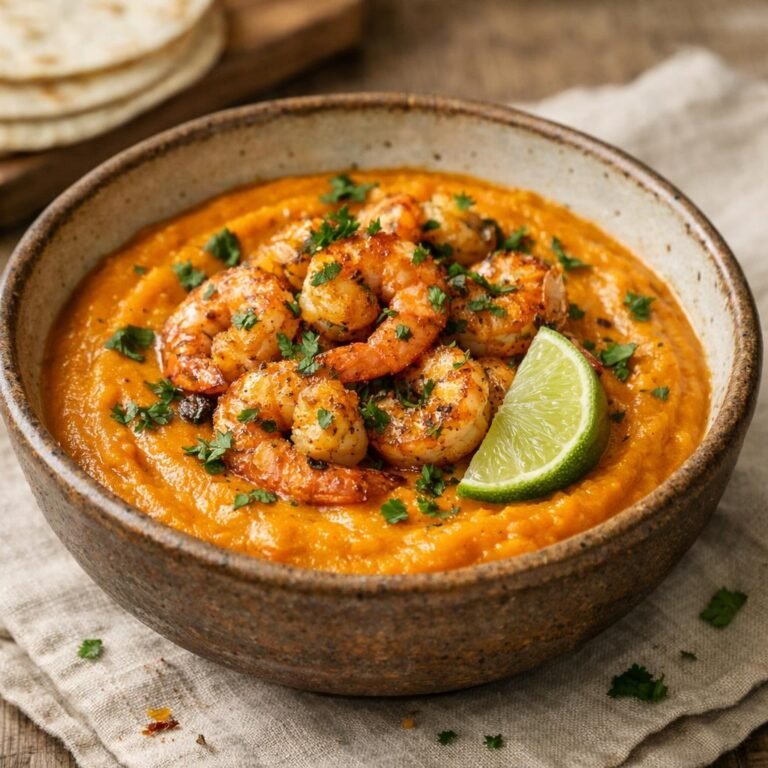 Crevettes fajitas potimarron