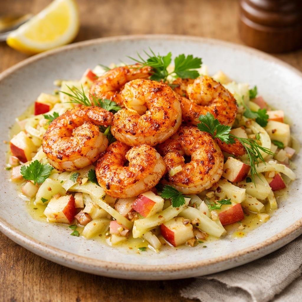 Crevettes au Paprika fumé
