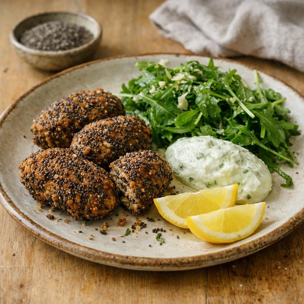 croquettes d'agneau au chia