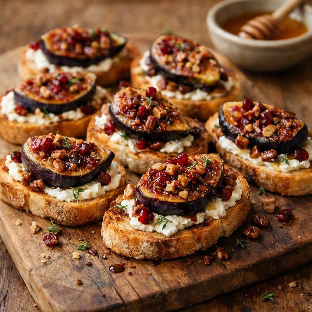 Crostini chèvre et figues