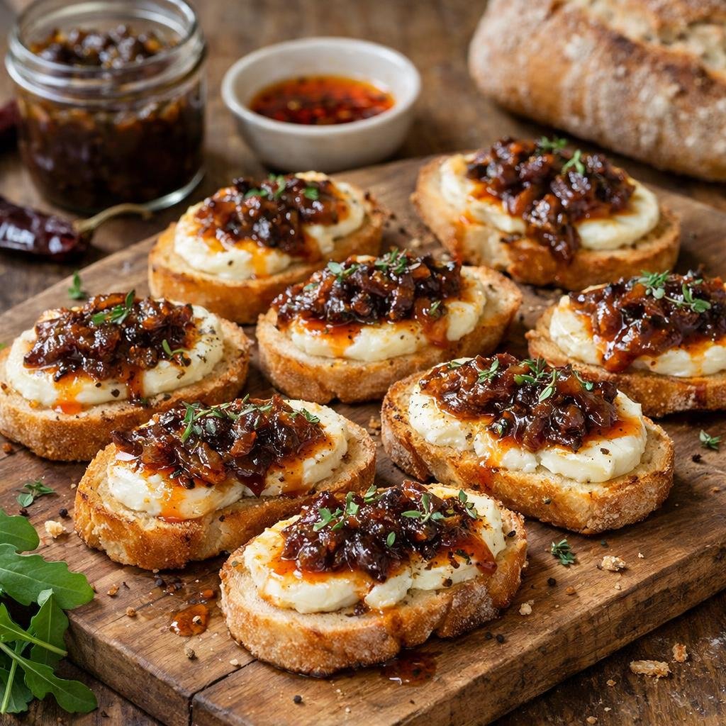 Crostini chèvre Guajillo