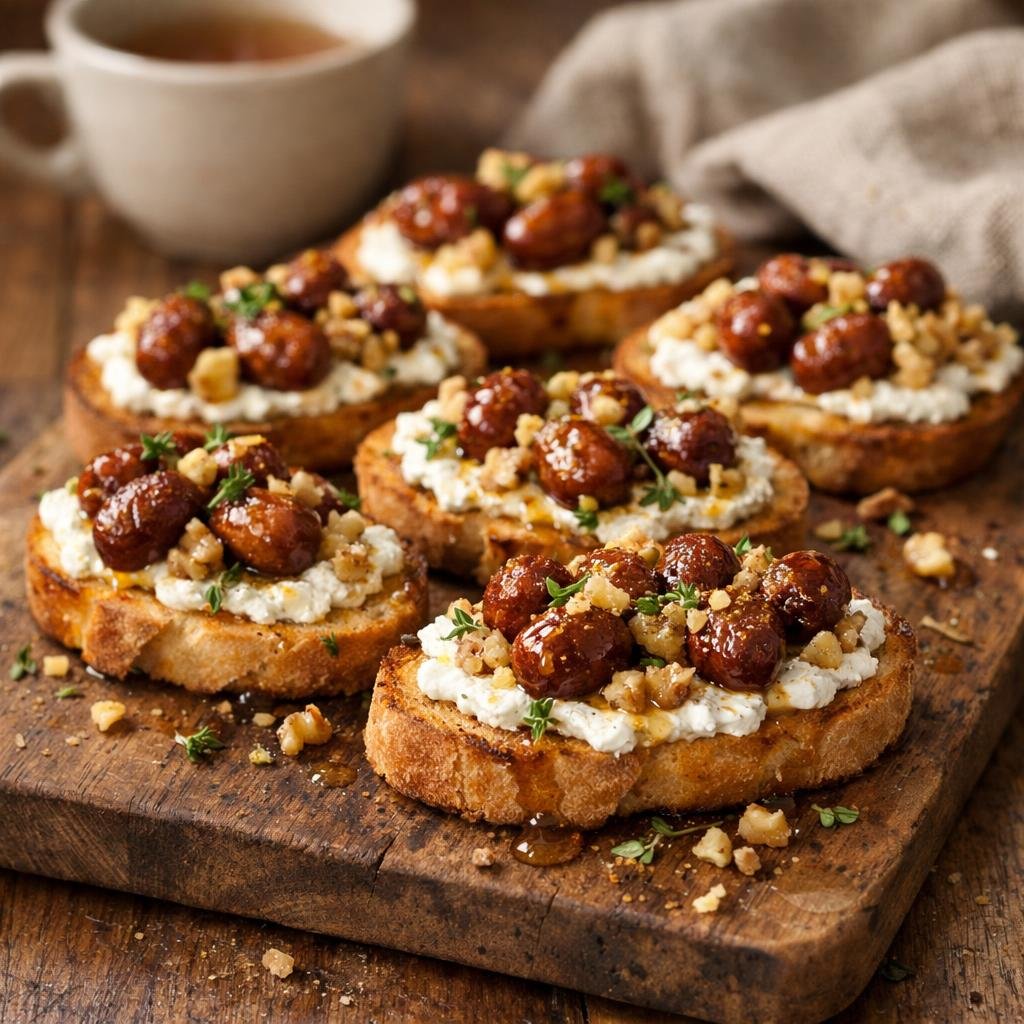 Crostini chèvre jujubes