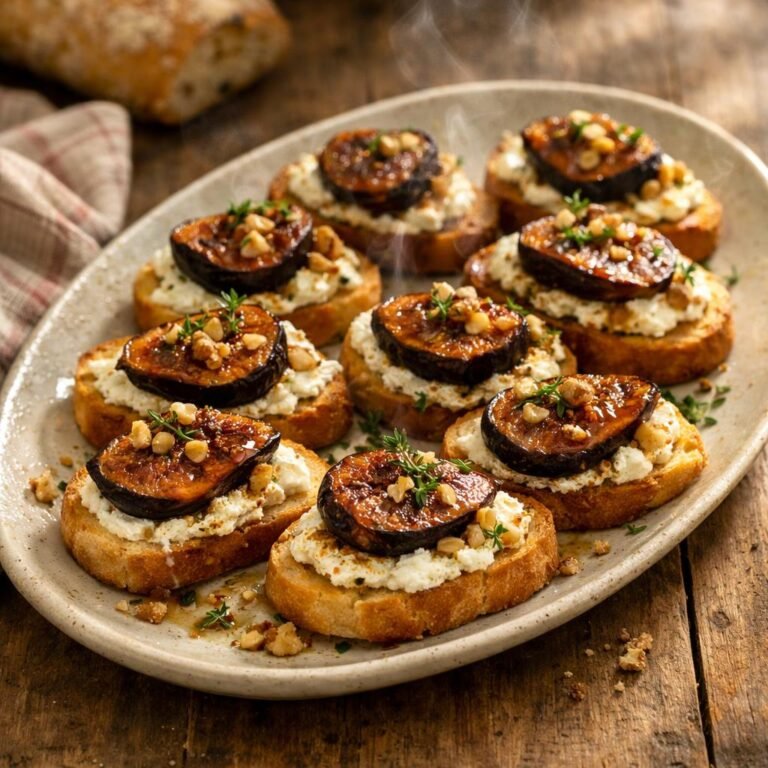 crostini figues ricotta