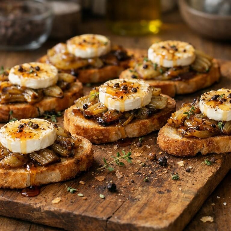 Crostini endives piment