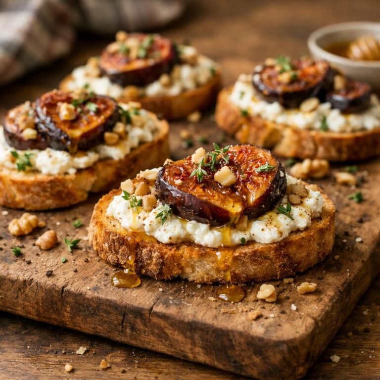 Crostini figues pain d'épices