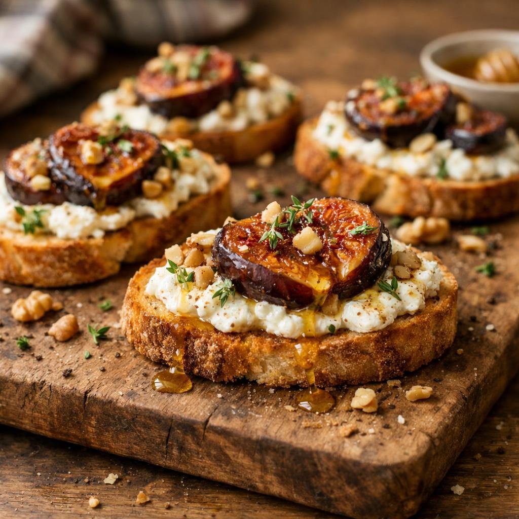Crostini figues pain d'épices