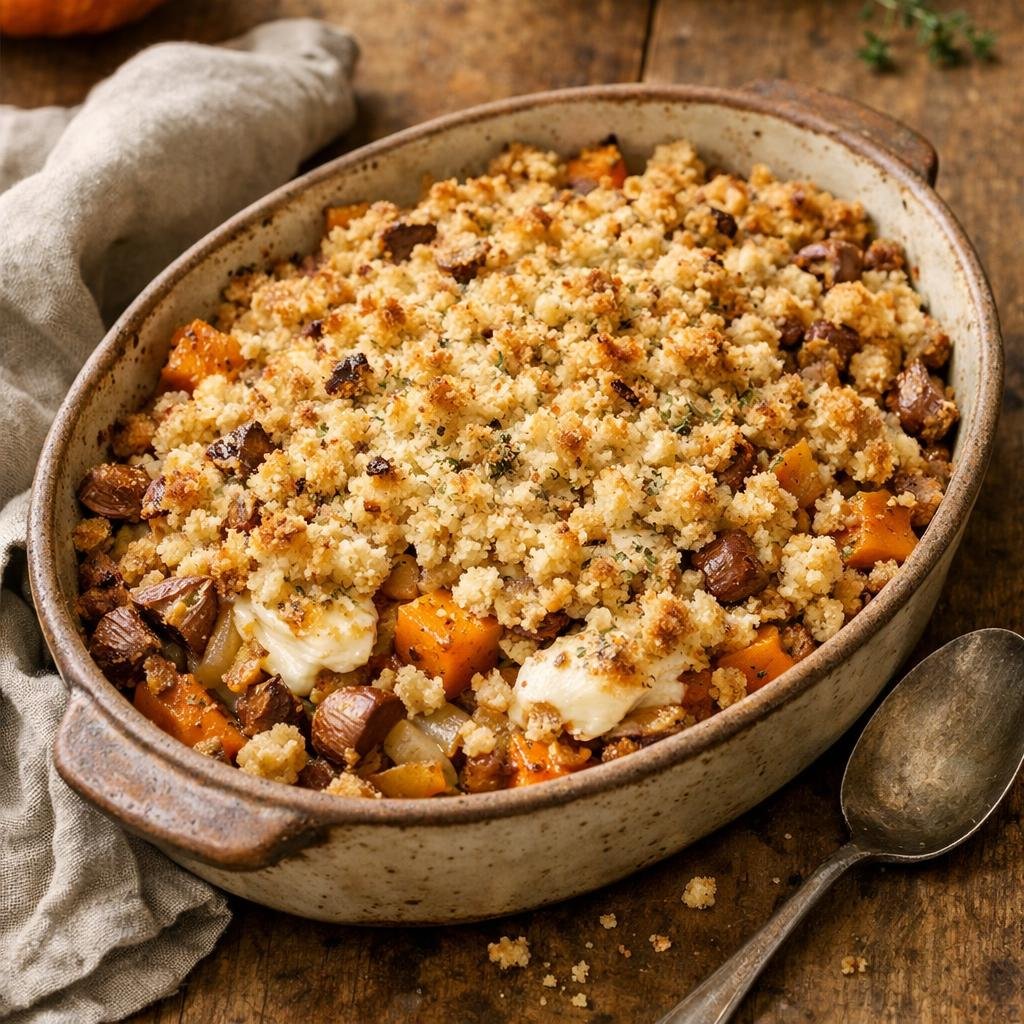 crumble potimarron chèvre