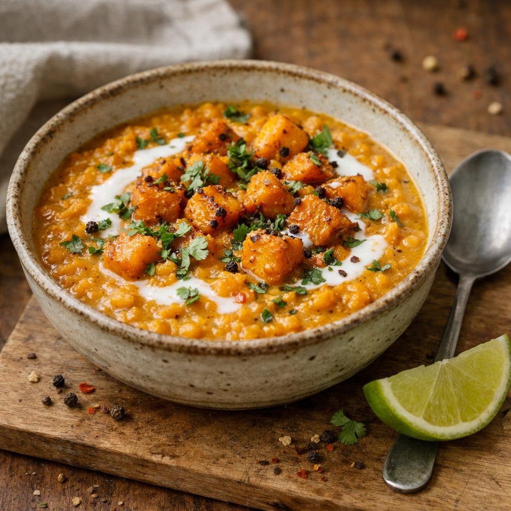 curry lentilles corail