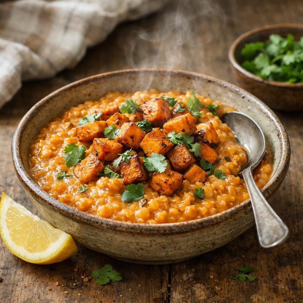 Dal de lentilles corail