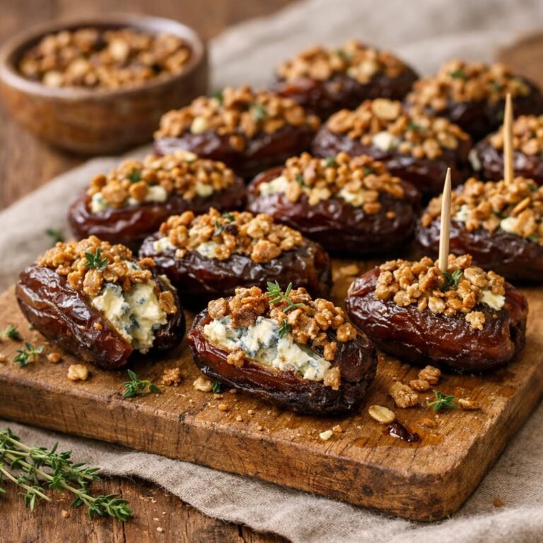 Dattes farcies au granola