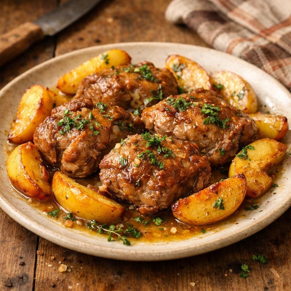 Échine de porc au cidre