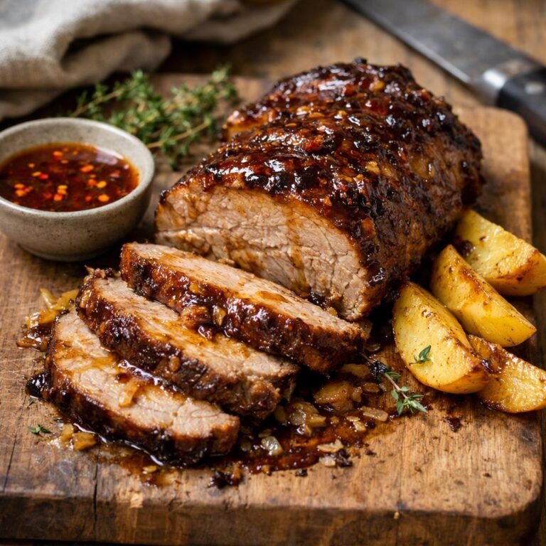 Échine de porc confite
