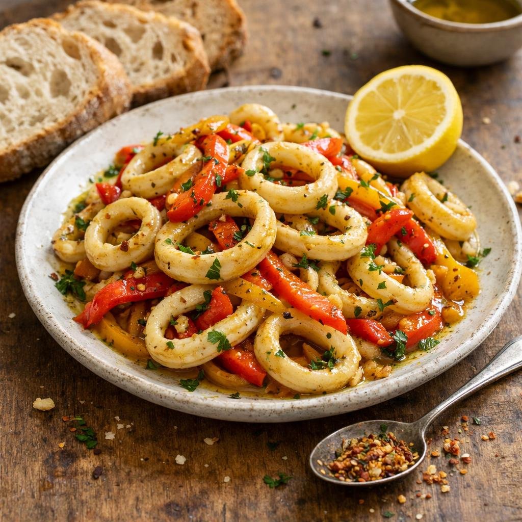 Encornets Aglio e Olio