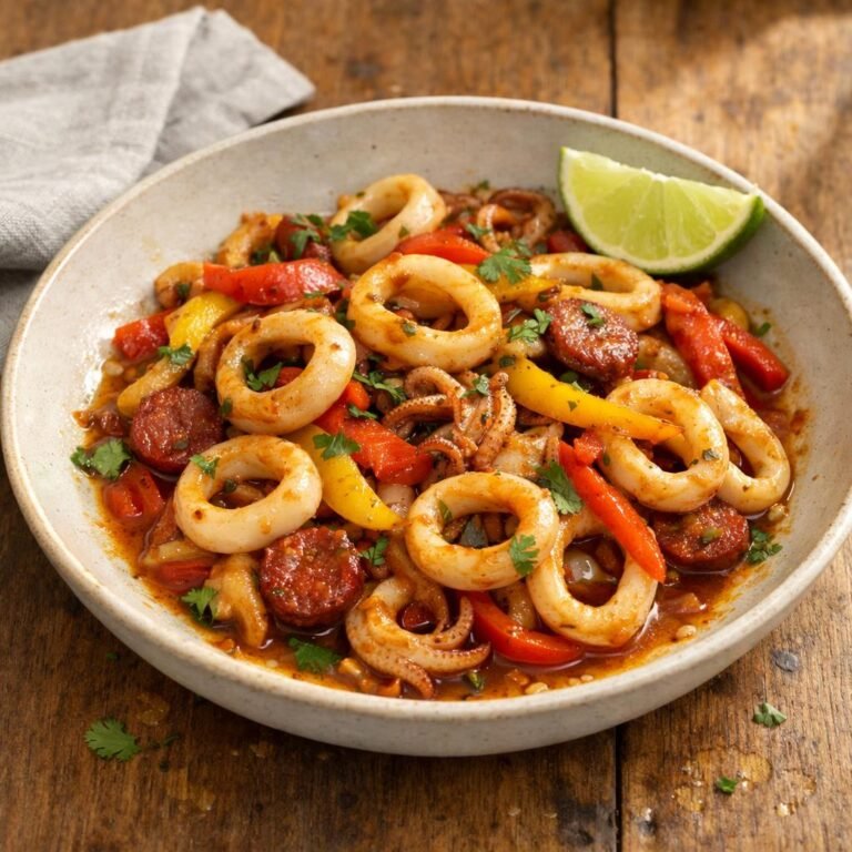Encornets sautés chorizo