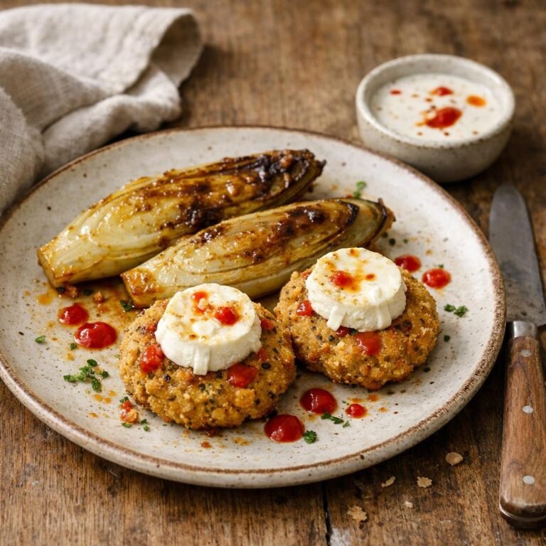 endives braisées chèvre