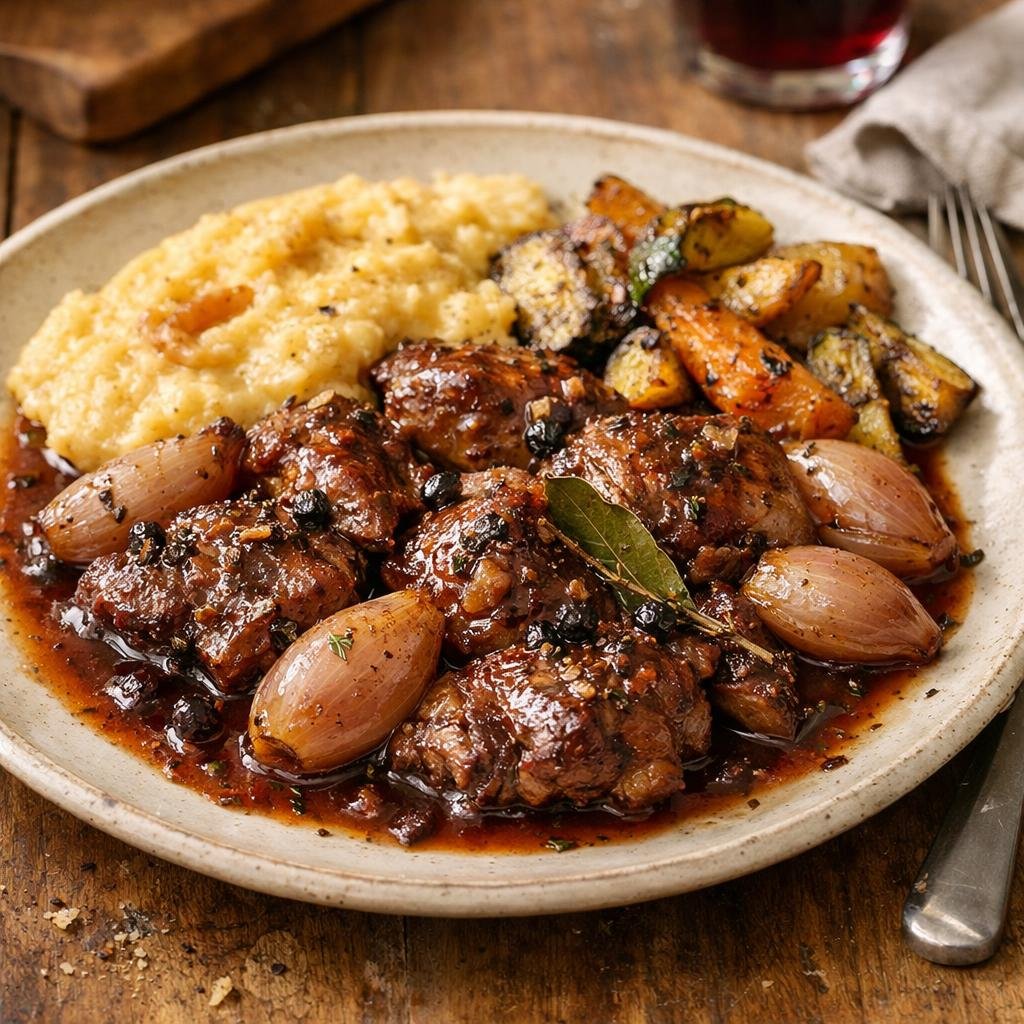 épaule d'agneau au genièvre