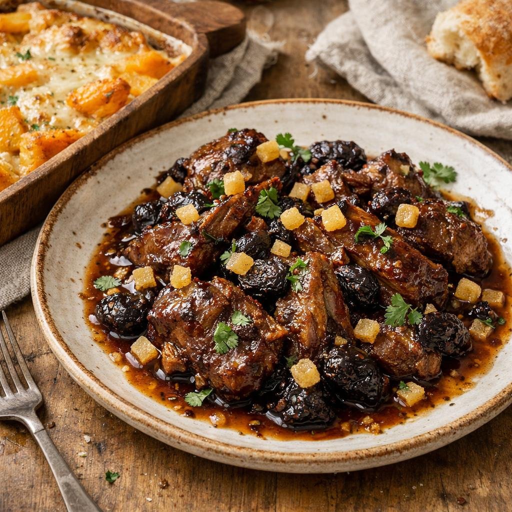Épaule d'agneau aux pruneaux