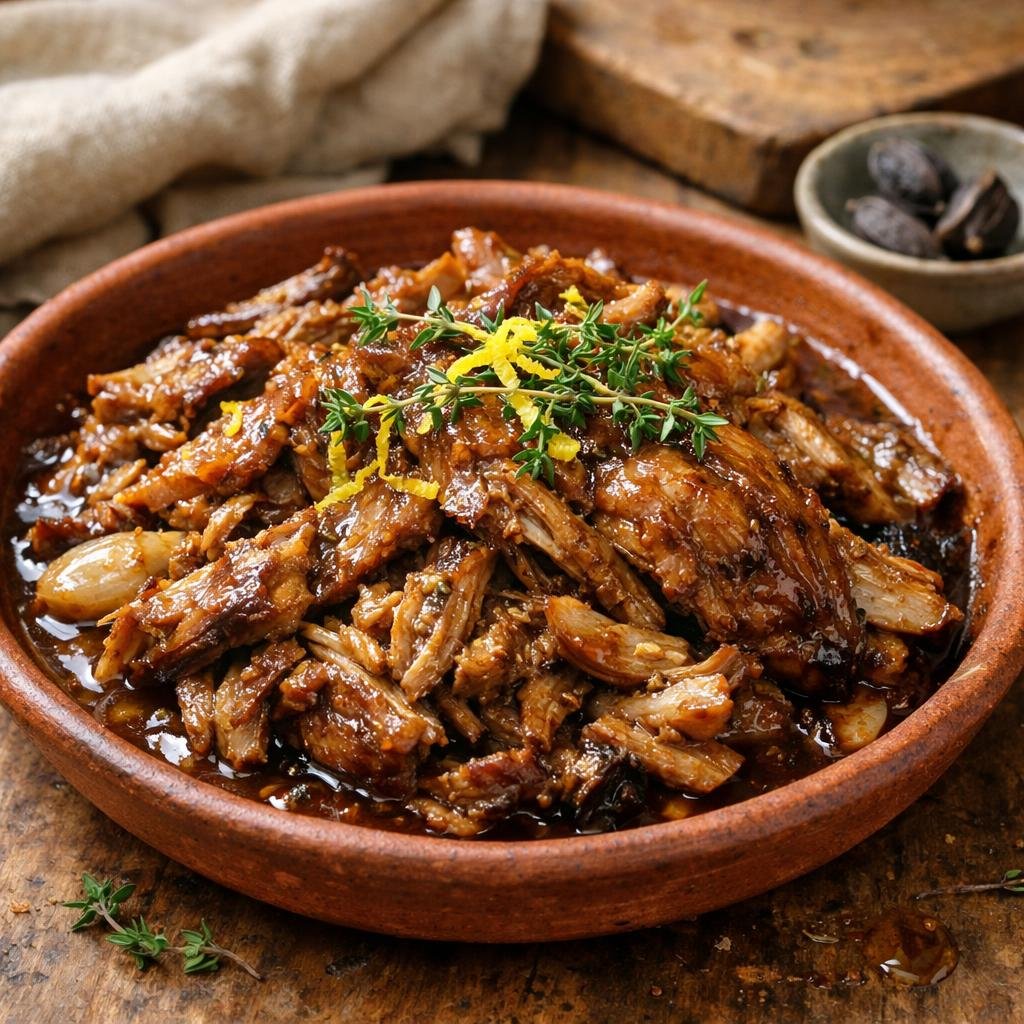 épaule d'agneau confite