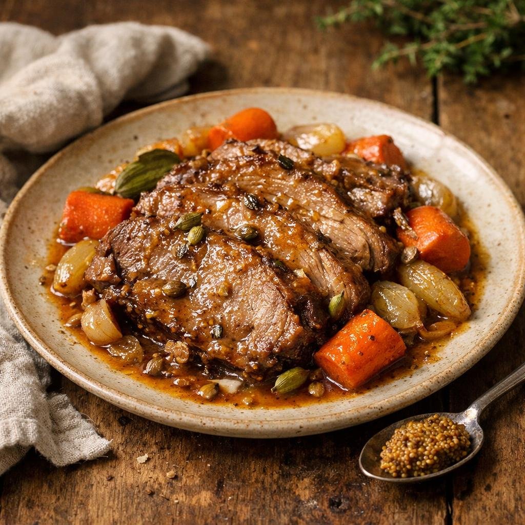 épaule d'agneau confite