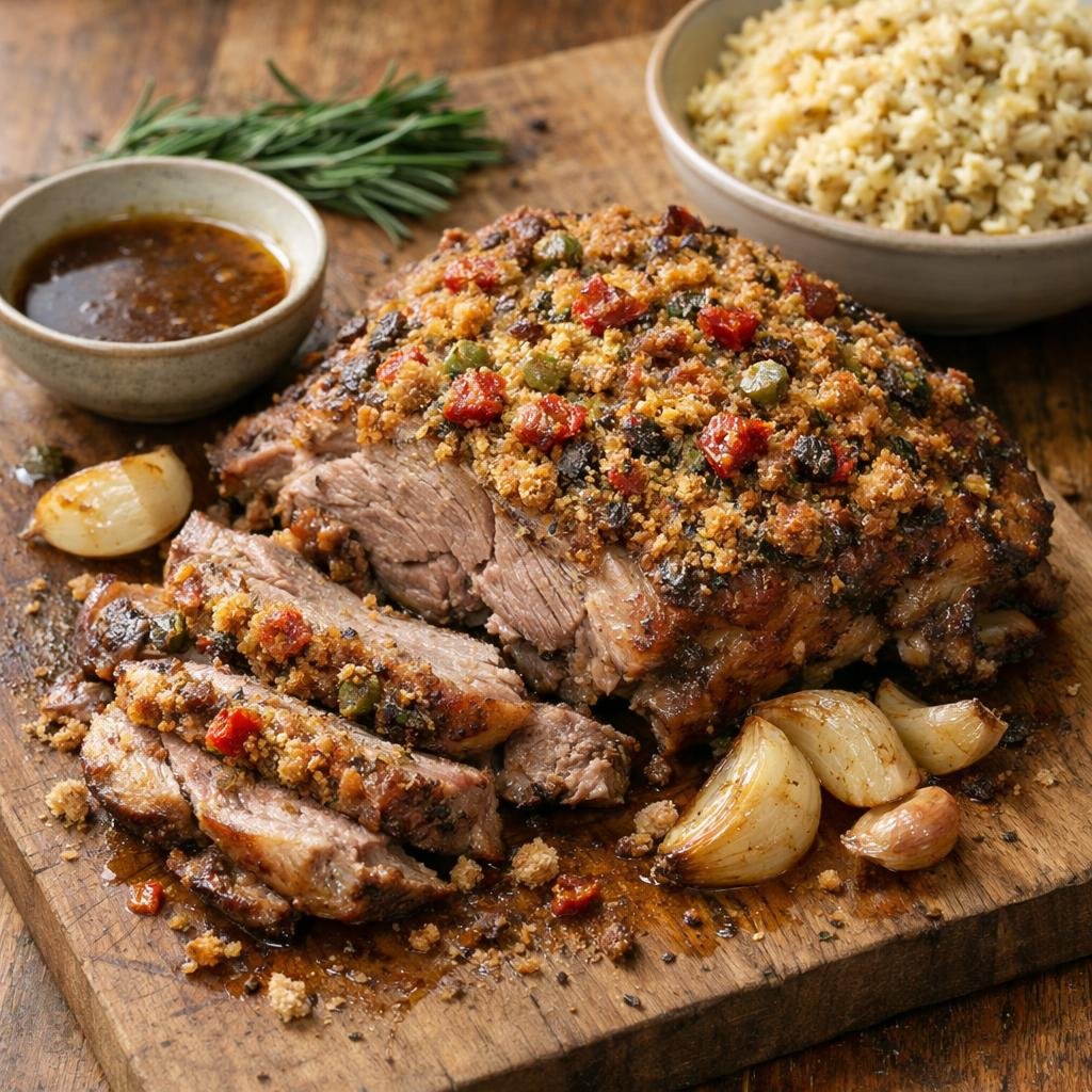Épaule d'agneau confite