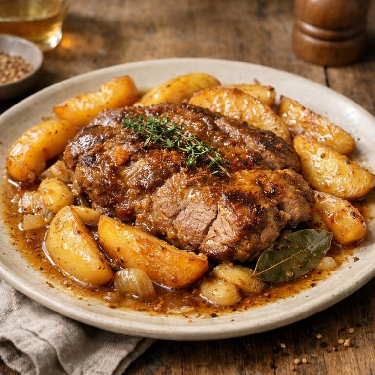 Porc braisé au cidre