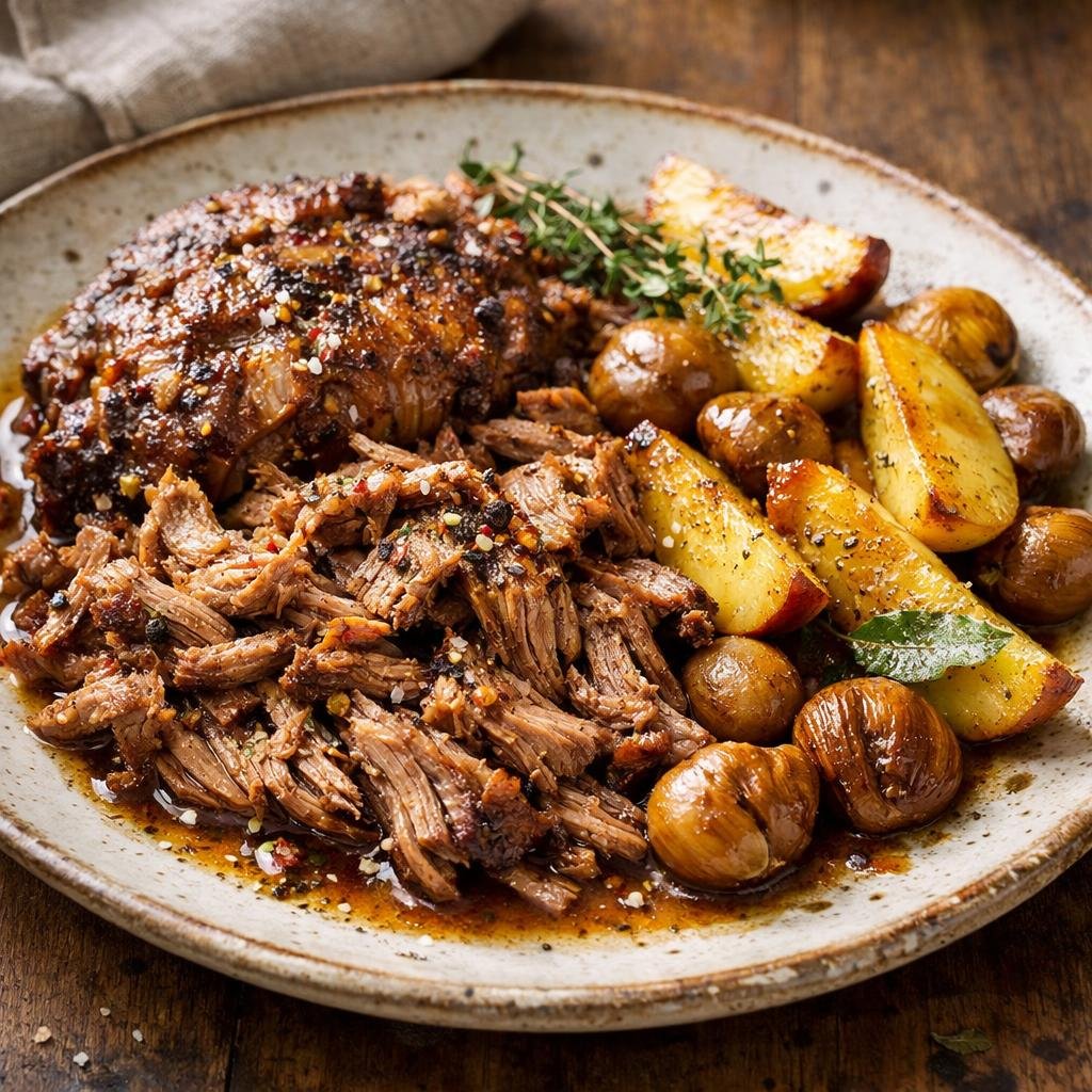 épaule de porc confite
