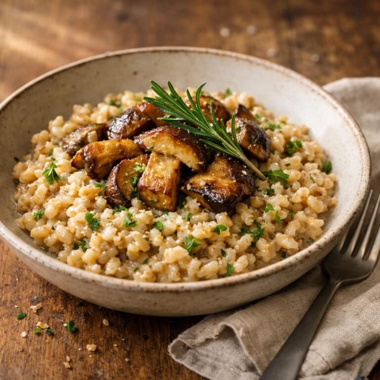 farro crémeux romarin