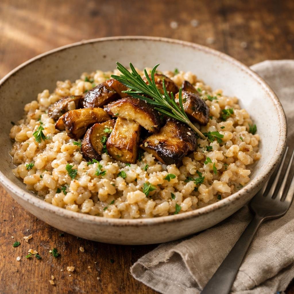 farro crémeux romarin