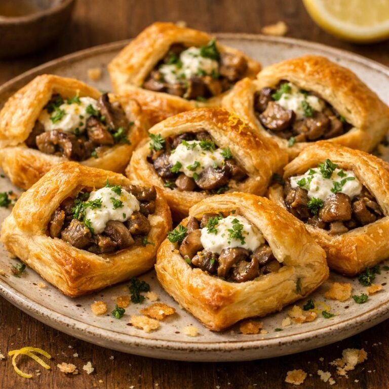 feuilletés champignons citron