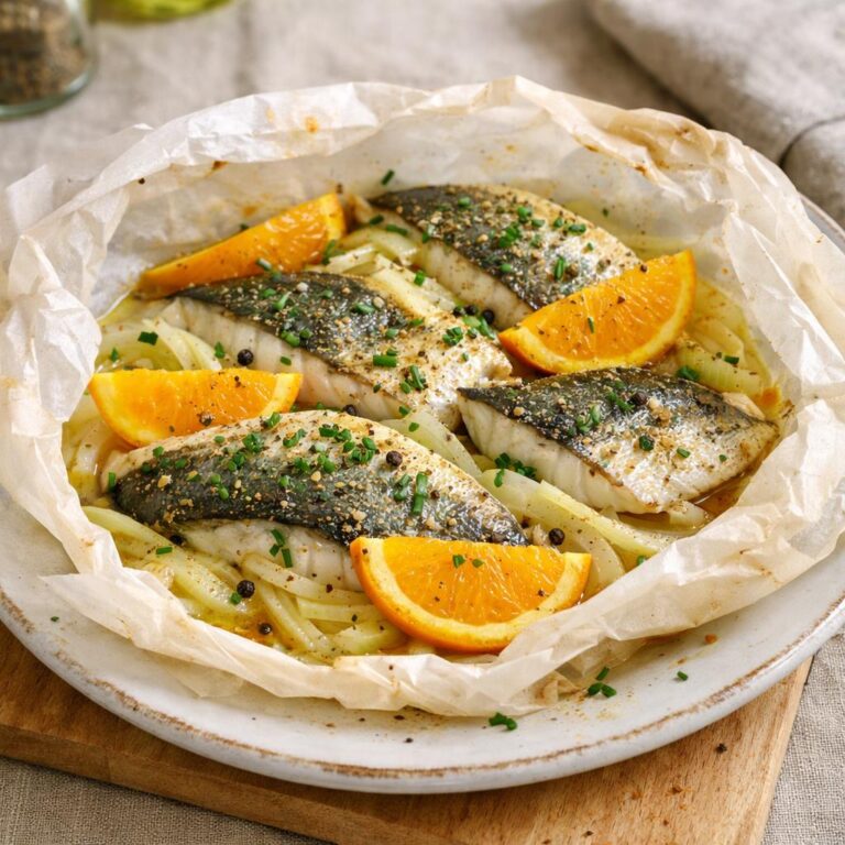 Filet de bar en papillote