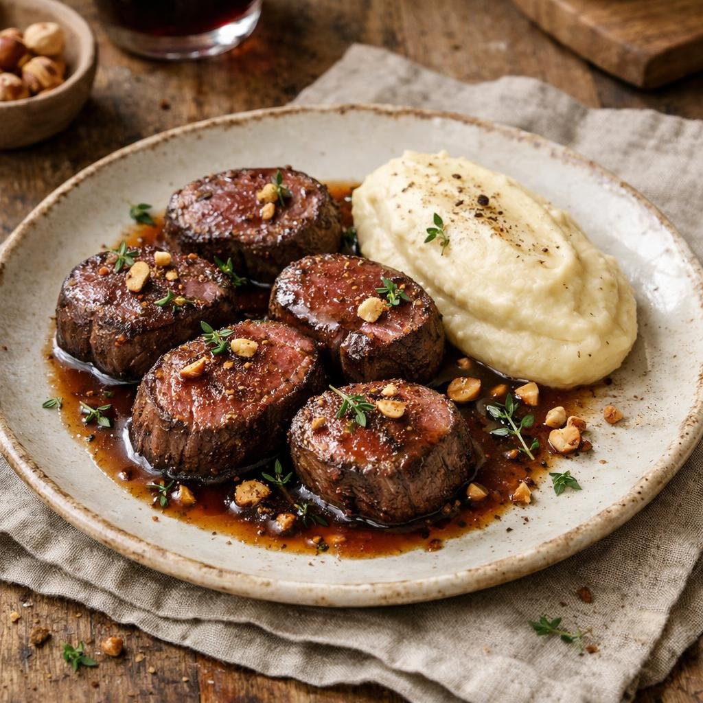 Filet de chevreuil truffé