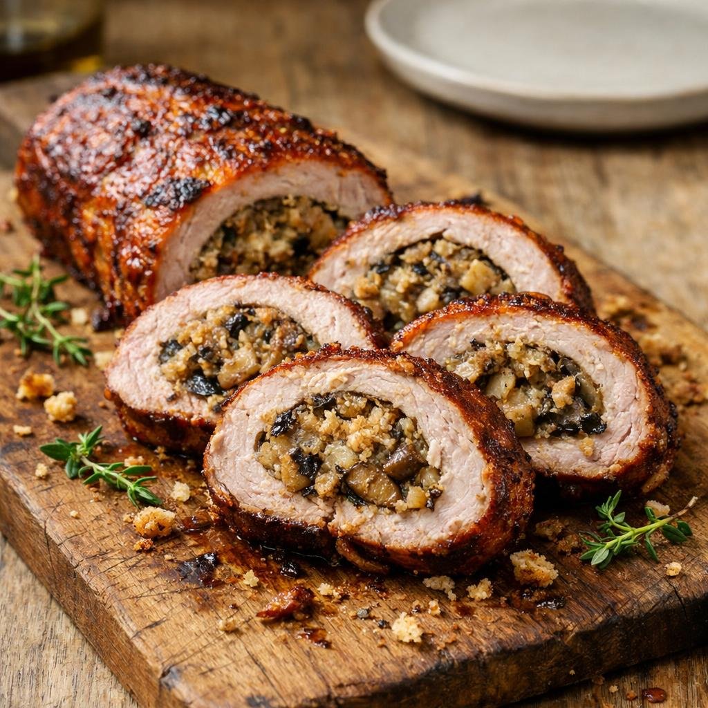 Filet de porc farci