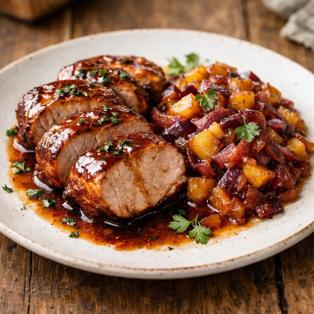 Filet de porc laqué