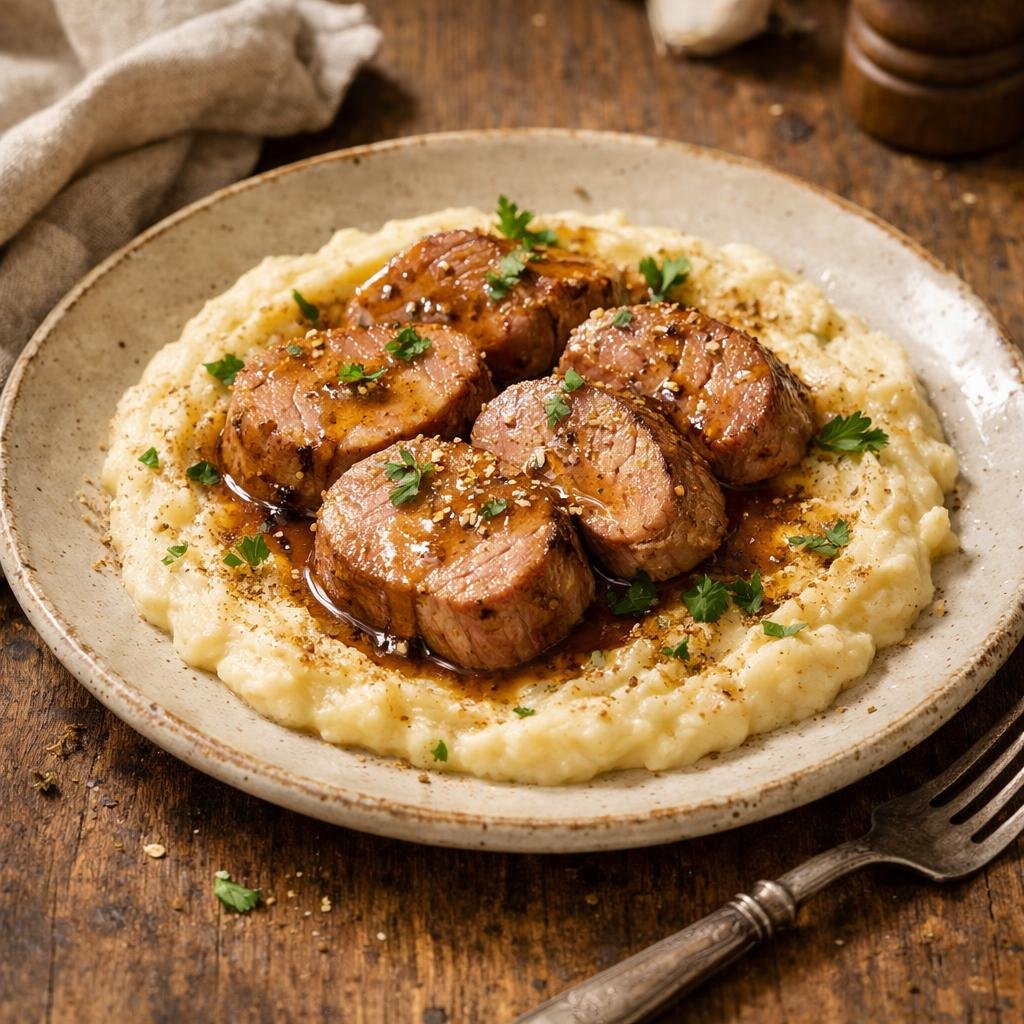 Filet mignon coriandre miel