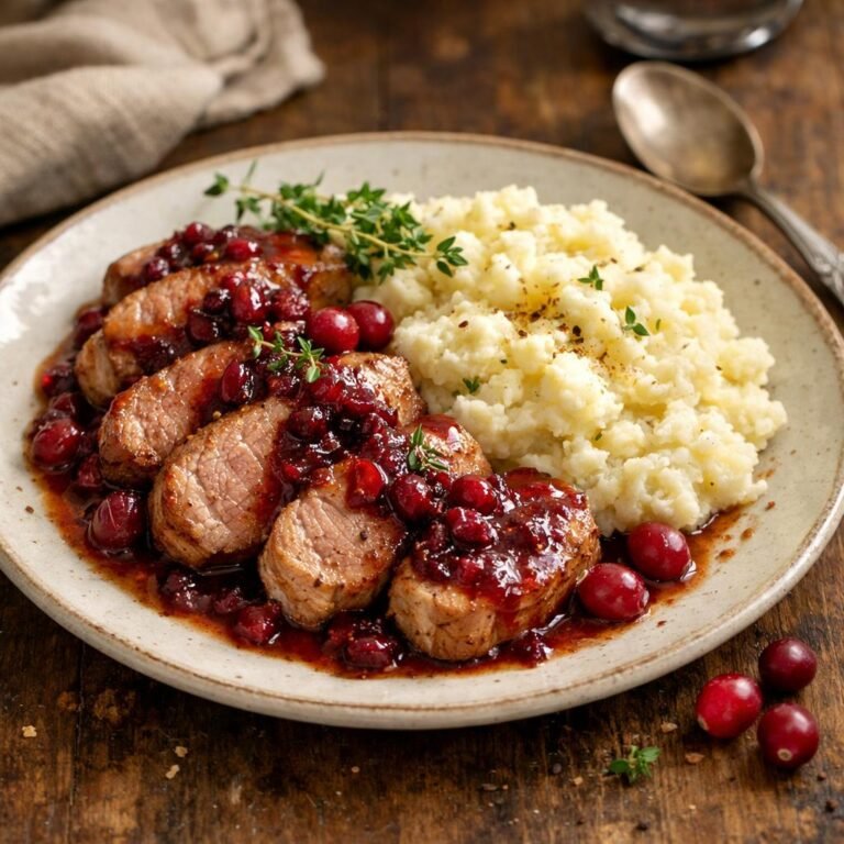 Filet mignon aux cranberries