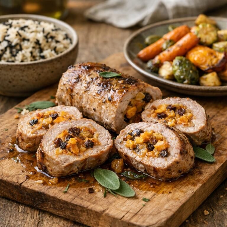 Filet mignon farci kakis
