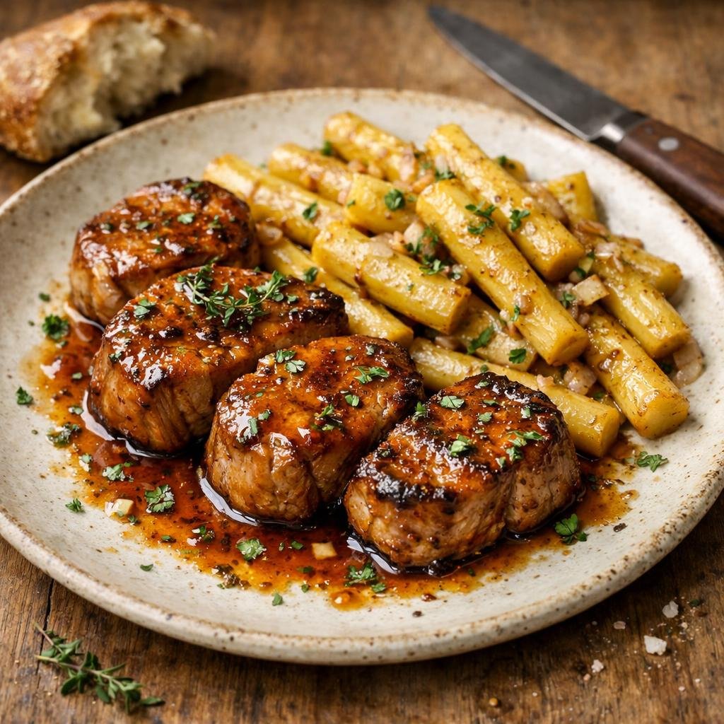 Filet mignon laqué