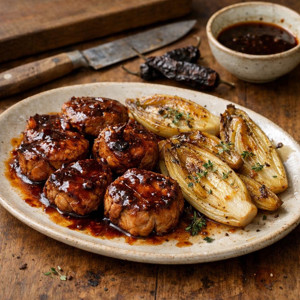 Filet mignon laqué Aji Panca
