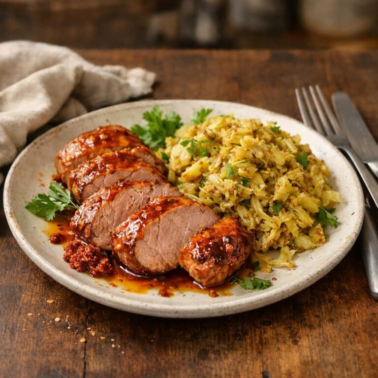 Filet mignon laqué piment