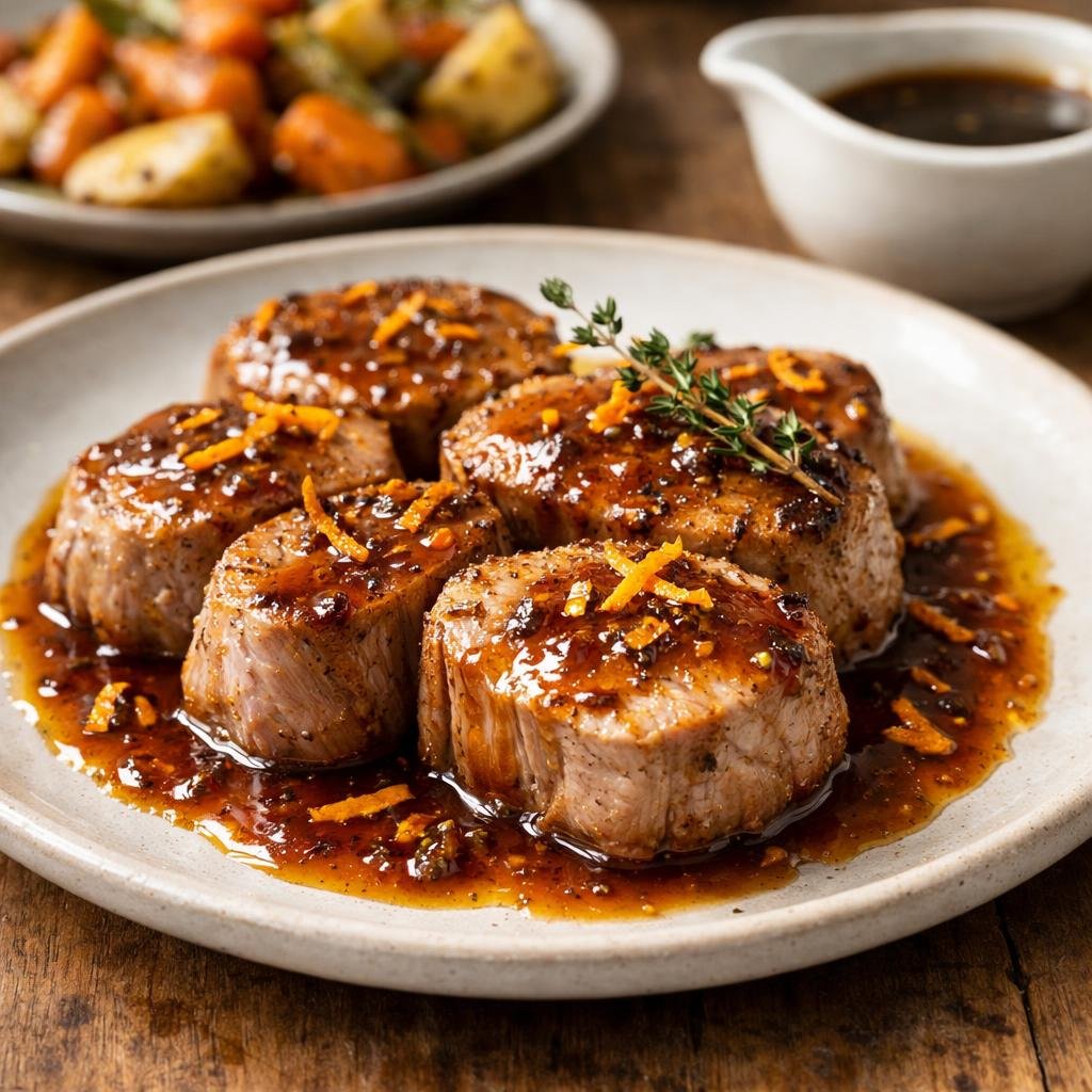 Filet mignon rôti épicé