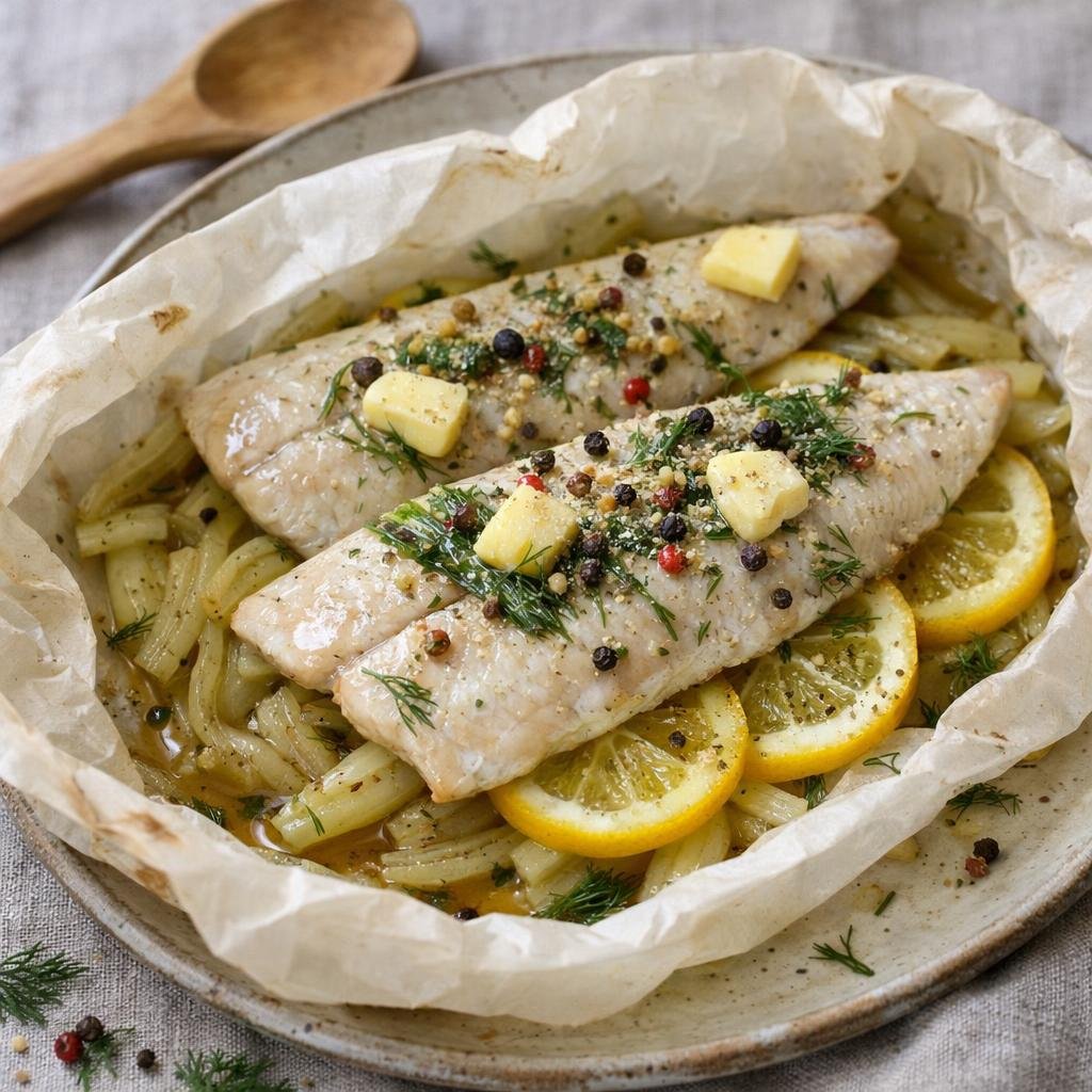 filets de bar en papillote