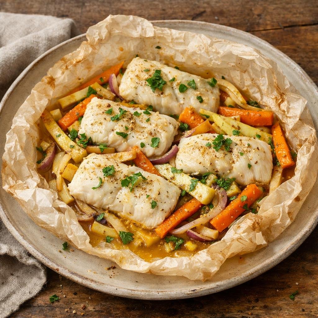 cabillaud en papillote