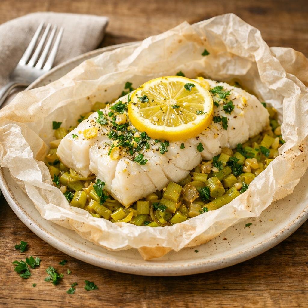 cabillaud en papillote
