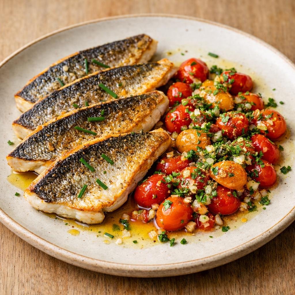 Filets de dorade snackés
