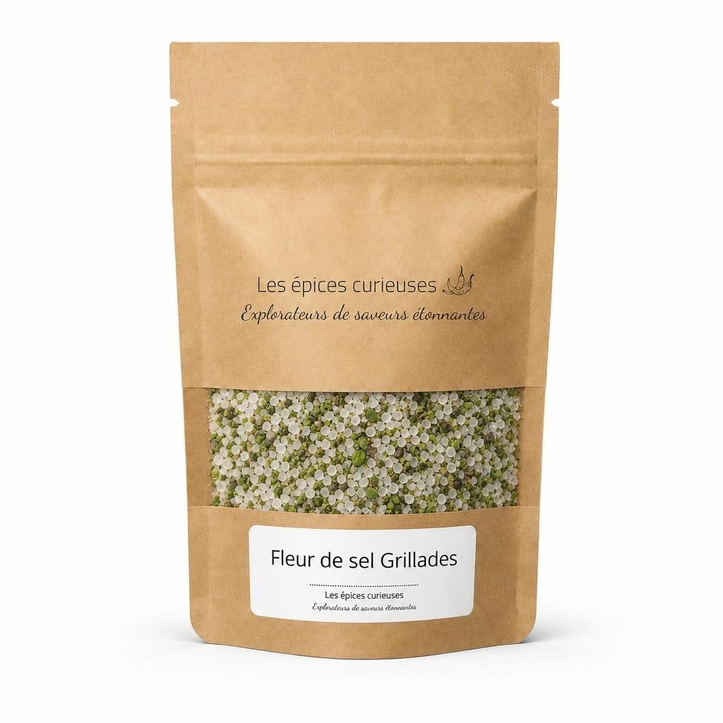 Fleur de sel Grillades - Packaging - Les Épices Curieuses