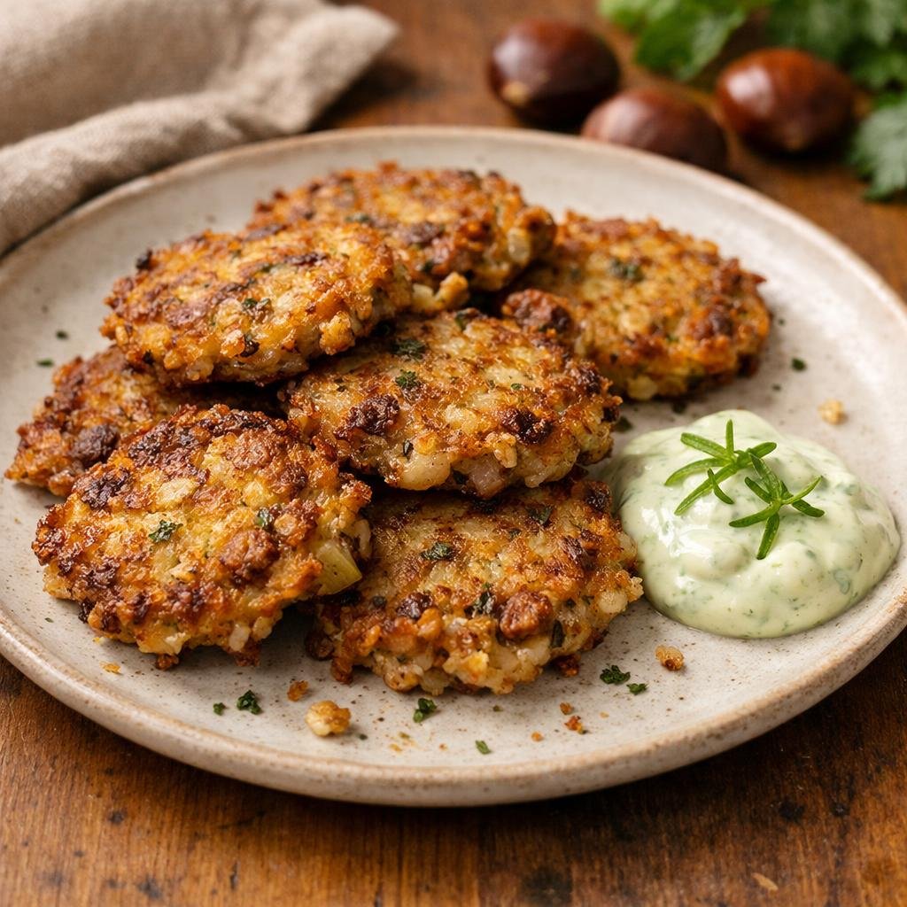 galettes céleri-rave châtaignes
