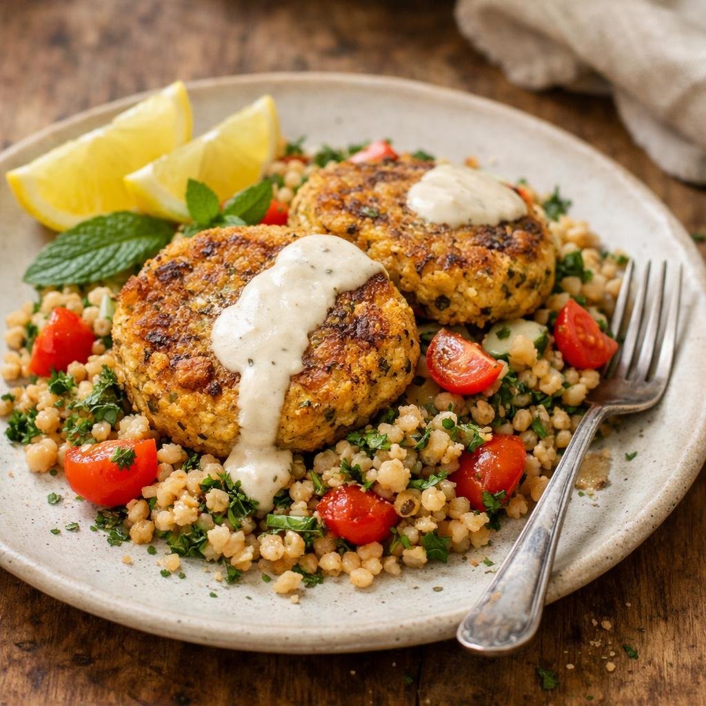 Galettes pois chiches Baharat