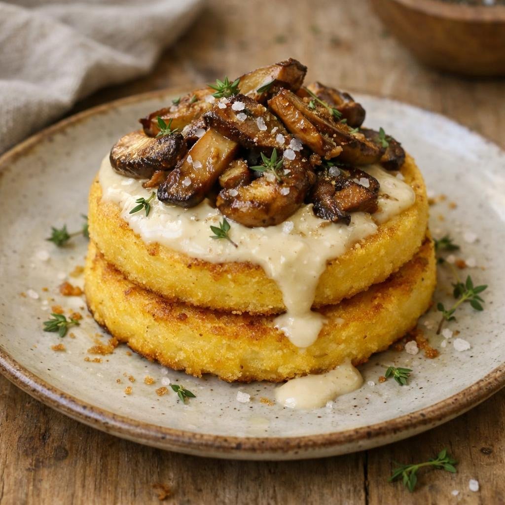 galettes de polenta cèpes