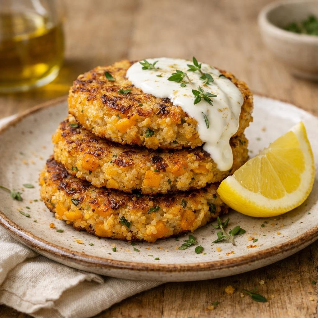 Galettes de quinoa butternut