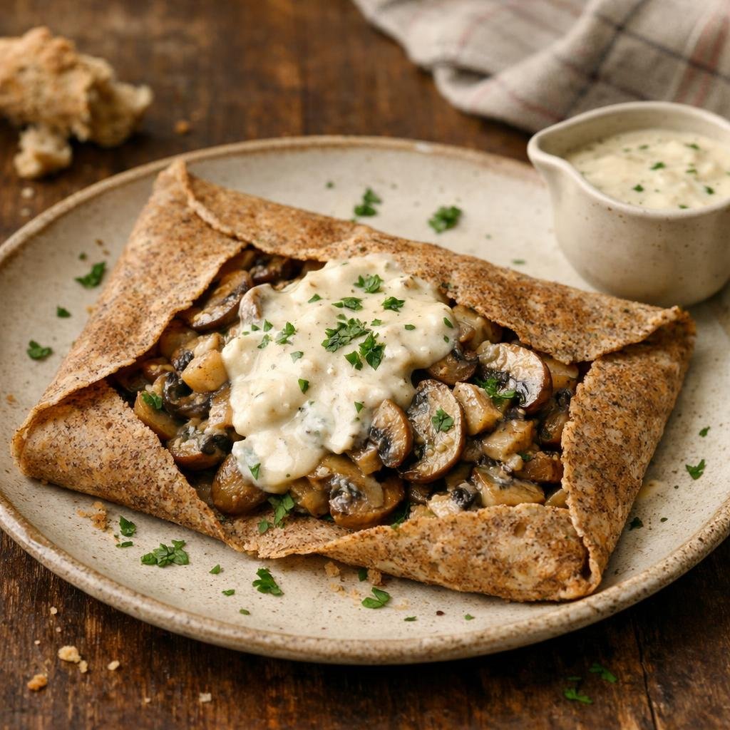 galettes de sarrasin champignons